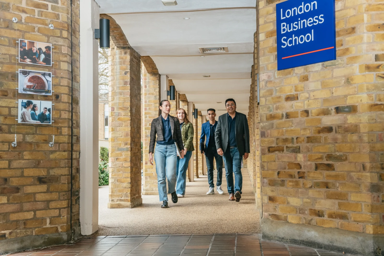 Walking through London Business School campus